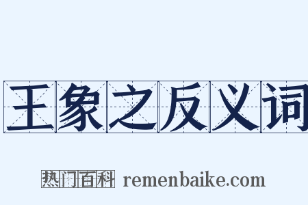 王象之反义词是什么意思的图片